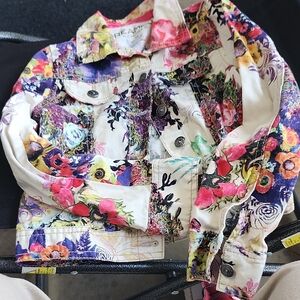 Kids Floral Jean Jacket